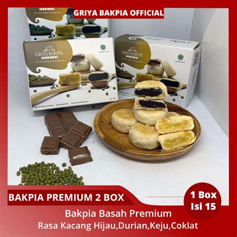 Jual Griya Bakpia Premium Box Bakpia Basah Kacang Hijau Original