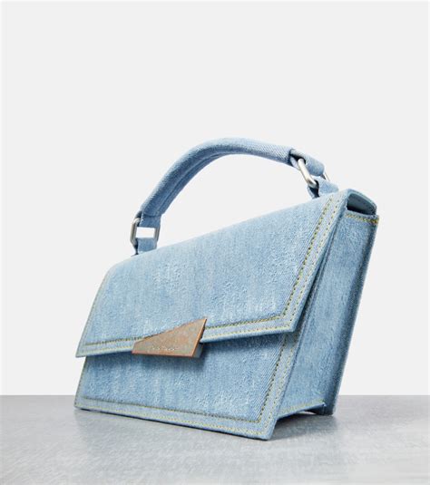 Distortion Mini Crossbody Bag In Blue Acne Studios Mytheresa