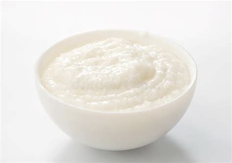 Rice Porridge In White Bowl Stock Photo - Image: 15737842