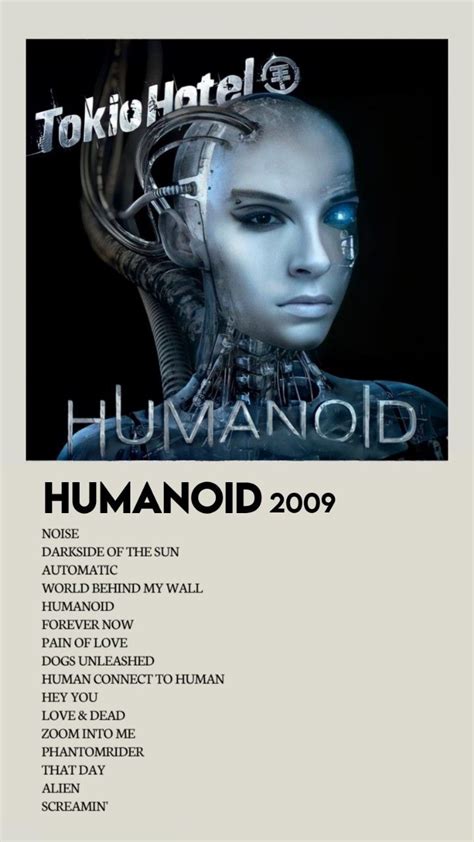 Humanoid Tokio Hotel Poster Tokio Hotel P Ster De M Sica Canciones