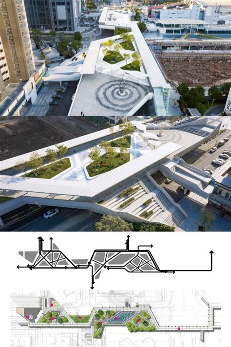 Floating Archipelago Pedestrian Bridge Design FCHA Arch2O