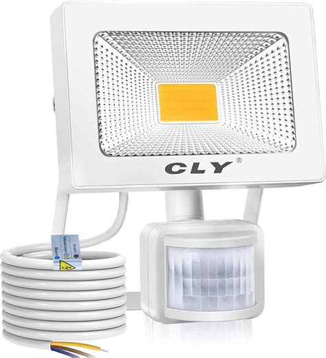 Cly Led Scheinwerfer Mit Bewegungsmelder K Hles Wei Es Warmes Wei