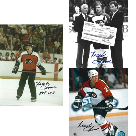 Mark Howe Autographed Philadelphia Flyers X Photo Lot Nhl Auctions