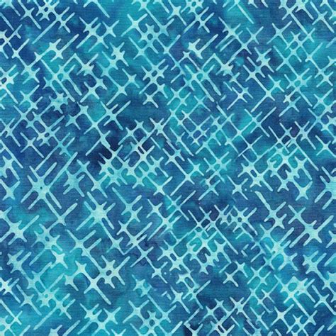 Island Batik Ib Blue Cornflower Cross Hatch Squiggles