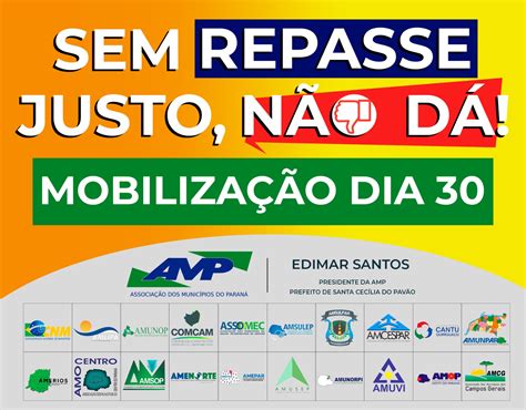 Campanha Sem Repasse Justo N O D Mobilizar Prefeituras