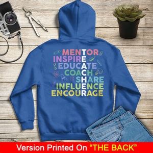 Mentor Inspire Educate Coach Share Influence Encourage Teacher Etsy