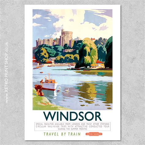 BR Windsor Poster - Vintage Railway Posters, Retro Print Shop