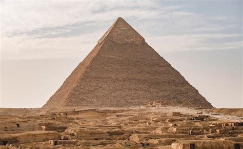 Pirâmide de khafre em giza egito Foto Premium