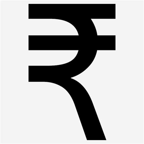 Premium Vector Indian Rupee Currency Symbol Icon