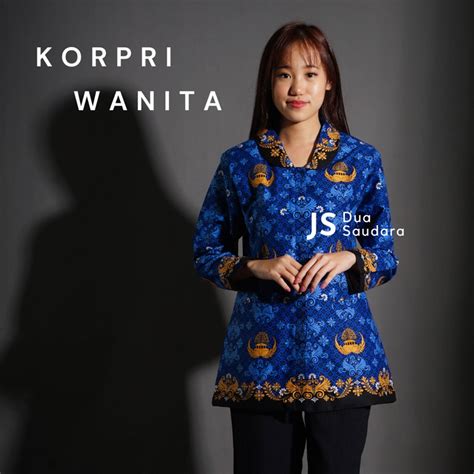 Jual Kemeja Korpri Terbaru Wanita Bahan Premium Dengan Furing Dalam