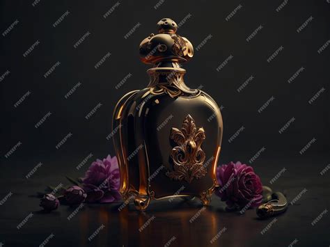 Premium AI Image | perfume product isolated on dark background