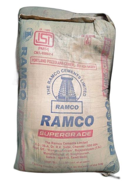 Ramco Supergrade Ppc Cement At Rs 410bag रैमको सीमेंट In Bengaluru