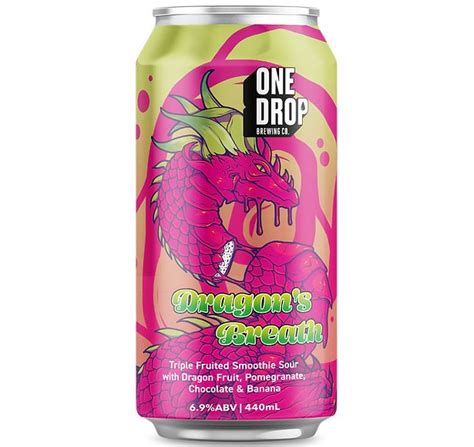 One Drop Brewing Dragons Breath Triple Fruited Sour 440ml Beer And Wine Co