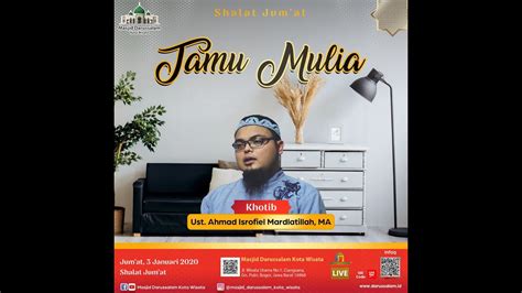 Tamu Mulia Ustadz Ahmad Isrofiel Mardlatillah Ma Youtube