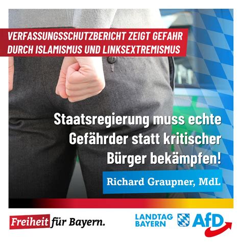 Richard Graupner Verfassungsschutzbericht Zeigt Gefahr Durch