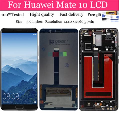 AMOLED Para Huawei Companheiro 10 LCD ALP L29 L09 AL00 TL00 Display