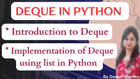 Deque In Python Deque Data Structure In Python Implementation Of