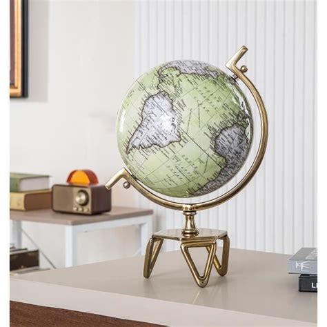 Globe Terrestre COSTWAY Décoratif de Style Vintage Couleur Doré en