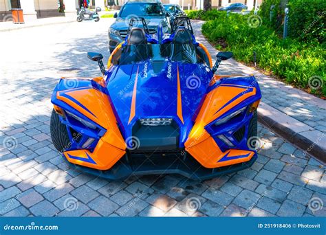 Miami Beach Florida Usa April Blue Orange Polaris