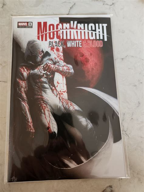 Moon Knight Black White Blood 1 CK Exclusive Gabriele Dell