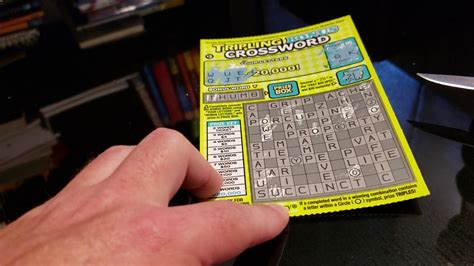 California Scratcher Tripling Bonus Crossword Game Youtube