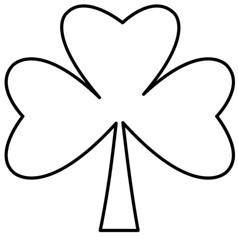 Shamrock Line Art Free Download On Clipartmag