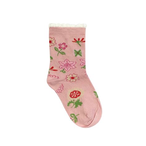 Wrapables Pink Flower Girl Socks For Baby Set Of 3