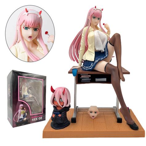 25cm Darling In The Franxx Zero Two Anime Girl Figure 02 Zero Two Action Figure Hentaii Figurine