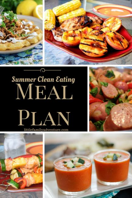 Summer Clean Eating Meal Plan Clean Eating Recipes Clean Eating Meal Plan Easy Organic Meals