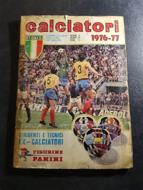 ALBUM FIGURINE STICKERS CALCIATORI PANINI 1976 77 COMPLETO DA