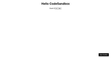 React Counter Ts Codesandbox