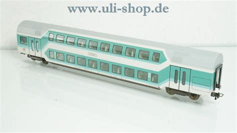 Fleischmann 5122 K H0 Doppelstockwagen Mintgrün 2 Klasse der DB