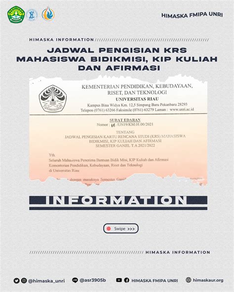 Jadwal Pengisian Kartu Rencana Studi Krs Mahasiswa Bidikmisi Kip