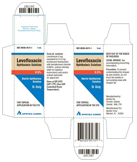 Levofloxacin Ophthalmic Solution Fda Prescribing Information Side