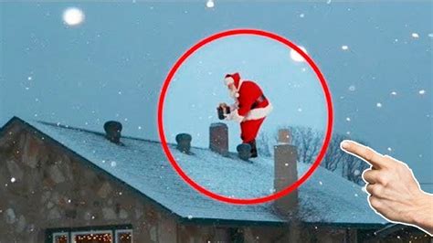 7 Papai Noel filmados em câmeras na vida real YouTube