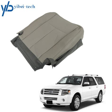 For 2007 2014 Ford Expedition Driver Side Bottom Leather Seat Covers Stone Gray Ebay