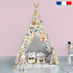 Alphabet Animaux Fond Blanc Tissus Price Mati Re Burlington Gr