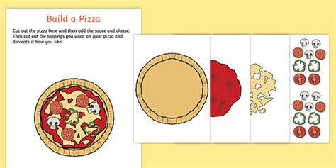 Pizza Parlor Build a Pizza Activity (Teacher-Made)