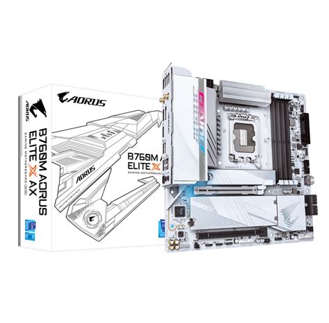 GIGABYTE B760M AORUS ELITE X AX Bundkort Intel B760 Intel LGA1700