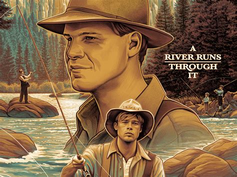 A River Runs Through It Illustrated Movie Poster By Ca Martin On Dribbble