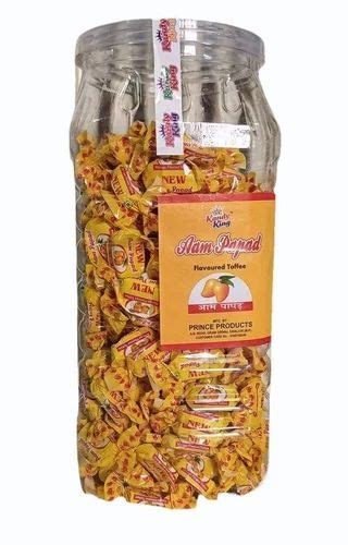 Mango Yellow Kandy King Aam Papad Flavored Toffee Packaging Type