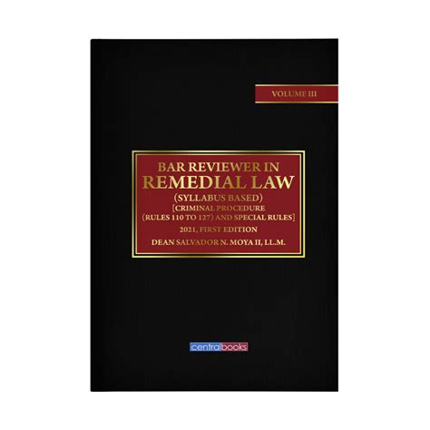 Remedial Law Volume The Rules Of Civil Procedure Centralbooks