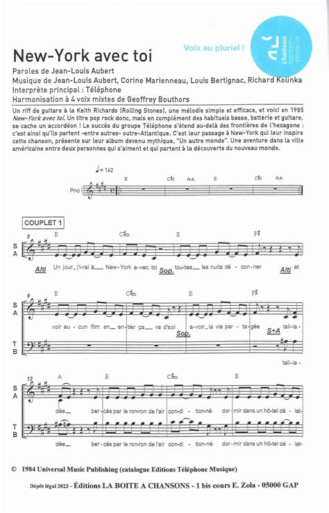 partition de musique éditeur de partitions pour chorales