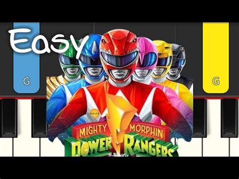 Power Rangers Theme Song EASY PIANO TUTORIAL YouTube