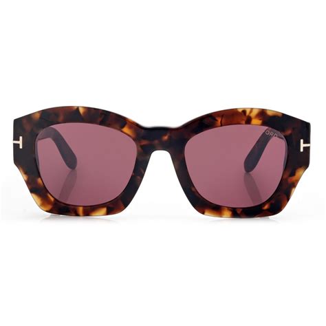 Tom Ford Guilliana Sunglasses Occhiali Da Sole Geometrica Havana