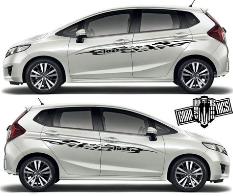 Custom Sticker Vinyl Side Racing Stripes For Honda Jazz Brothers Graphics