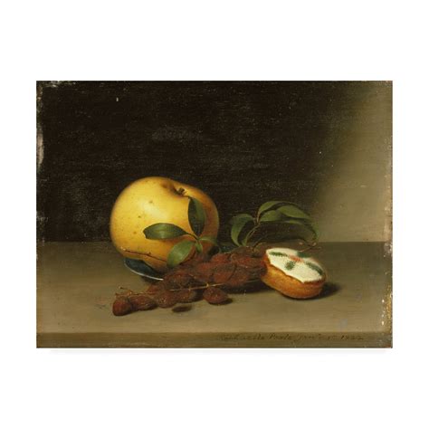 Trademark Fine Art Still Life With Cake Canvas Art By Raphaelle Peale