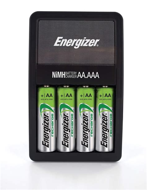 Cargador De Baterias Aa Aaa 4 Pilas Recargables Energizer 1 000