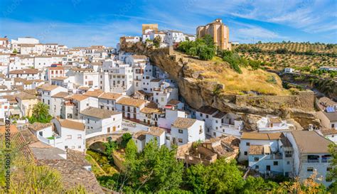 The Beautiful Village Of Setenil De Las Bodegas Provice Of Cadiz