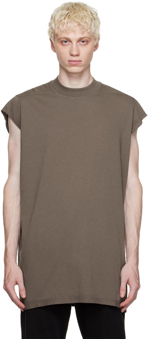 Gray Jumbo T Shirt By Rick Owens Drkshdw On Sale